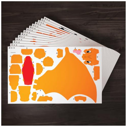 4D Build Pokémon Charizard 3D Puzzle Model Kit, Desk Décor, Shelf Display - style: Charizard 223 pcs