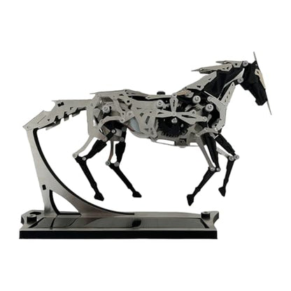Solar Mechanical Horse, 3D Metal Puzzles for Adults, Automaton Desk Art