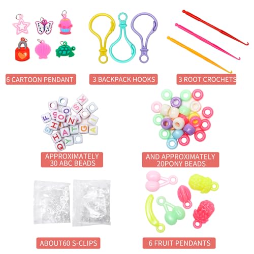 XKDOUS 24 Colors Rubber Band Bracelet Kit, Rubberband Bracelet Making Kit - color: 24 Colors 1400+