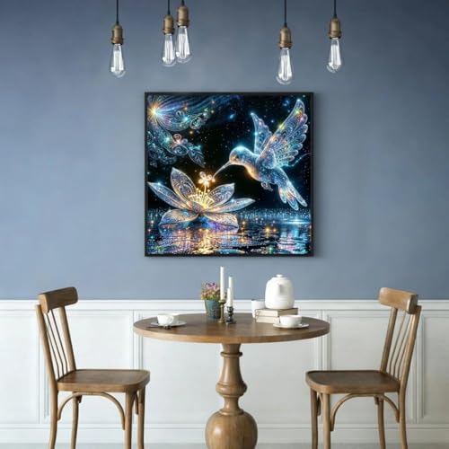 Hummingbird Diamond Art Kits For Adults,DIY Bird Diamond Painting Kits - color: Hummingbird Bird