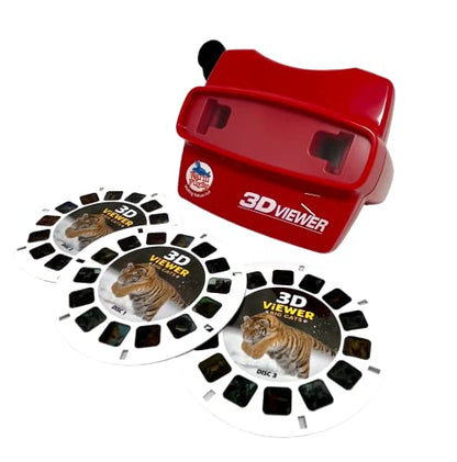 WARM FUZZY Big Cats 3D Viewfinder | 3 Reels & 21 HD 3D Images - color: Big Cats