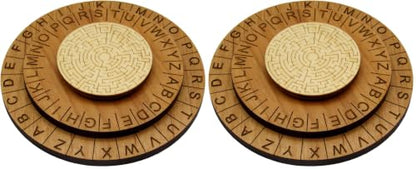 Labyrinth Cipher Wheel - Premium Escape Room Decoder Ring and Escape Room Prop (Pack of 2) - size: Labyrinth Cipher (Pack of 2)