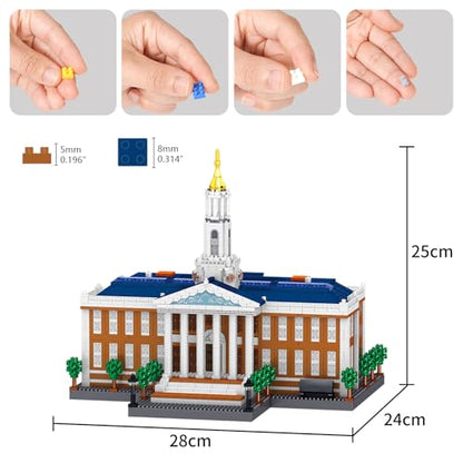 Micro Building Blocks, World Famous Business School Building Block Set 3047 PCS Architecture Model Building Toy - color: Business School