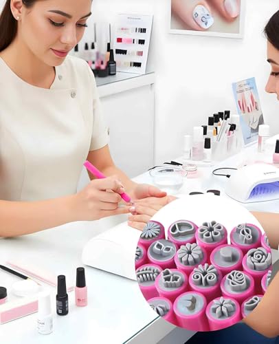 20 PCS Nail Art Stamp Pen, Diy Sellos Artesanales Para Uñas for Women Girls