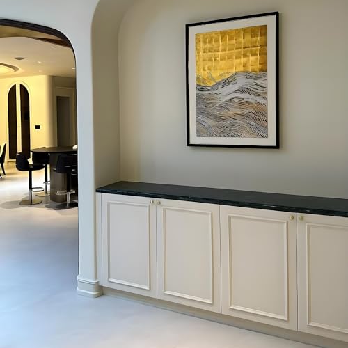 4 Set Peel and Stick Wall Molding Kit, Pre-Cut Mitered Picture Frame Molding for Wall (20" x 20"), DIY Wainscoting Wall Trim, Paintable Rigid PS Trim, 4 Panels, White (4-Frame-White, 20'' × 20'') - size: 20'' × 20''