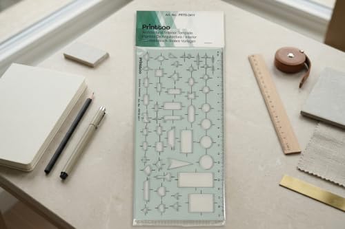 Printtoo Sanitary Planning Template, Acrylic Drafting Stencil for Architect - color: Series -PRTD-2411A