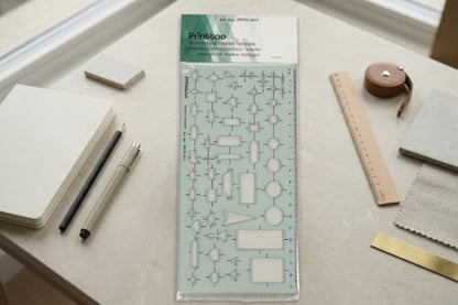 Printtoo Sanitary Planning Template, Acrylic Drafting Stencil for Architect - color: Series -PRTD-2411A
