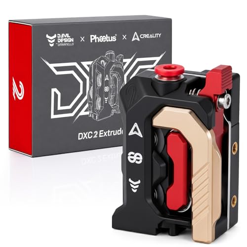 Creality DXC2 Extruder, Upgrade K2 Plus/K2/K2 Pro Extruder, Magnetic Snap-On 1s Quick Replace with DLC Filament Cutter, Official K2 Series Dual Gear Feeding Extrusion for Creality 3D Printers - style: K2 Series DXC Extruder