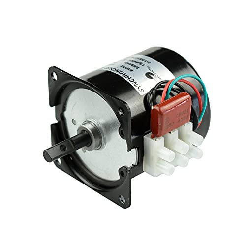 CHANCS Permanent Magnet Synchronous Gearbox Motor 60KTYZ 110V 60-72RPM CW/CCW Synchronous Reduction Motor - size: 100V-127V, style: 60/72RPM