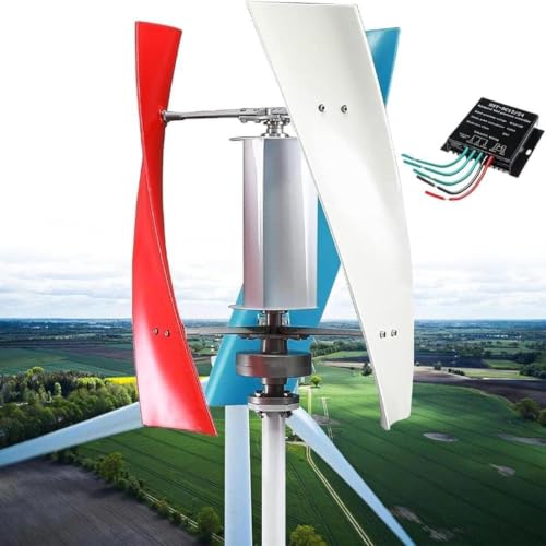 3000W Wind Turbine Generator Kit,12V/24V Vertical Axis Wind Turbine - color: 12V