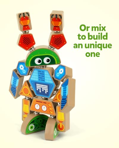 Coogam Snap Together Robot Builders for Toddlers