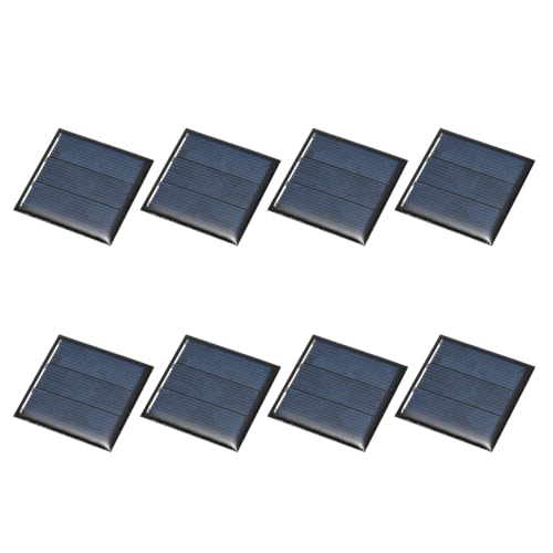 MECCANIXITY 8Pcs 1.5V 0.225W 150mA Mini Solar Panels, Small Solar Photovoltaic Power Cells Charge DIY Electric Toy Materials Kits - style: 1.5V 0.225W 0.15A