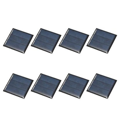 MECCANIXITY 8Pcs 1.5V 0.225W 150mA Mini Solar Panels, Small Solar Photovoltaic Power Cells Charge DIY Electric Toy Materials Kits - style: 1.5V 0.225W 0.15A