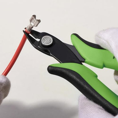 KATA Mini Flush Cutters, 5 Inch Precision Wire Cutter Plier for Electronics - color: 1 Pack 5" Flush Cutter Green