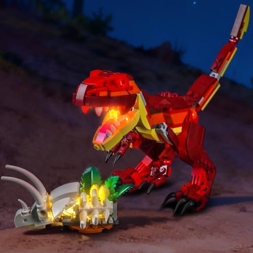 LED Lighting Compatible with Lego Fierce Dinosaur 31379 - JUST Lights,Light Kit Compatible with Lego 31379 Fierce Dinosaur,NOT Included The Model