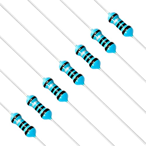 Chanzon 100pcs 1/4W (0.25W) 1 Ω ohm Metal Film Fixed Resistor - size: [1-4ZC01] 1 ohm