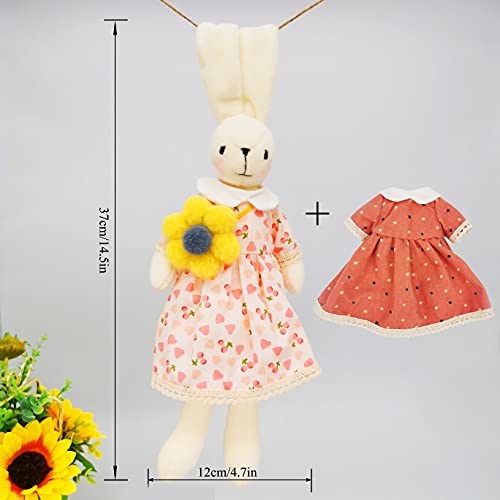 DIY Bunny Sewing Craft Kit, Handmade Fabric Project with Instructions - color: Bunny Style G