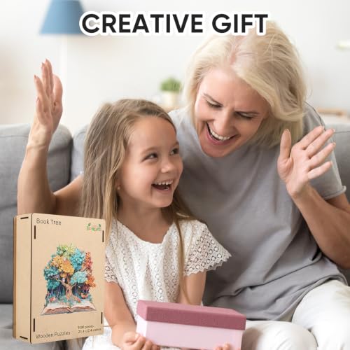 Bovearto Puzzles for Adults 1000 Pieces, Tree of Life Puzzle - color: Book Tree, size: 1000pcs
