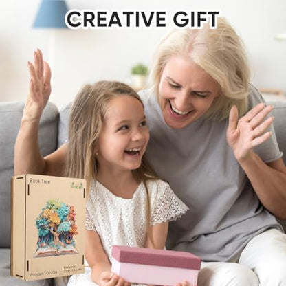 Bovearto Puzzles for Adults 1000 Pieces, Tree of Life Puzzle - color: Book Tree, size: 1000pcs