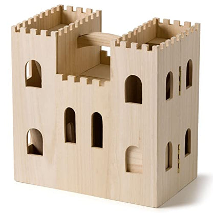 6 Pack: 12.5”; Wooden Play Castle by Make Market®