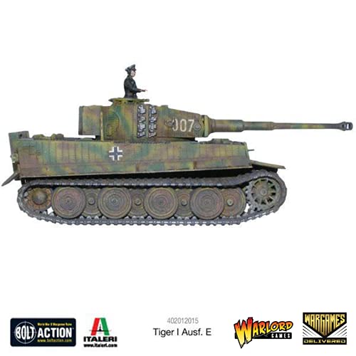 Wargames Delivered - Warlord Games Tiger I Ausf. E German Army Bolt Action 28mm Miniatures - WW2 Tank Model Kit - color: Tiger I Ausf. E