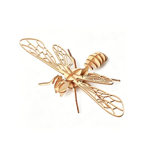 3D Wooden Honey Model, DIY Assembly Kit, Laser Cut Wood Structure, No Glue Interlocking Wooden Pieces, Precision Wood Parts Desk Decor Home Display Stress Relief