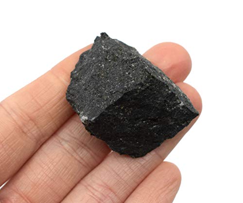 Eisco Basalt Igneous Rock Specimen, Geologist Selected, Hand Processed, 1"