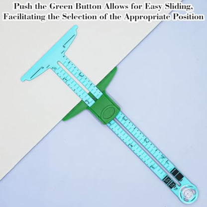 3Pcs Sewing Gauge,Sewing Measuring Tools with Sliding Marker Seam Guide Ruler Include 5-in-1 Hem Gauge Ruler and Metal Sewing Ruler for Knitting Crafting Sewings Hemming Quilting Crafting