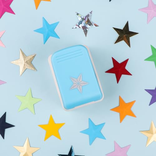 Star Punch | 1.4 inch Star Hole Punch | Portable Lever Action Craft Punches | Paper Puncher for Crafting Scrapbooking and Crafts Projects | Handmade Crafters' Tools for Paper & Cardstock - color: 1 Star