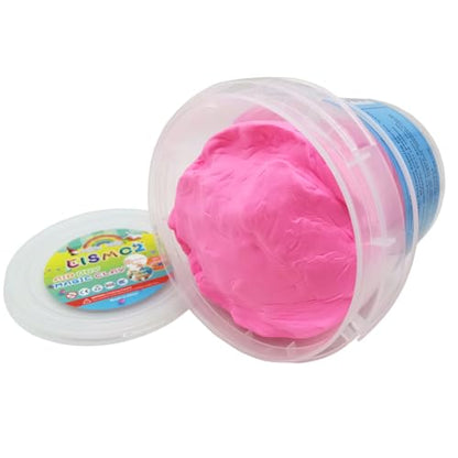 Air Dry Modeling Clay 10.5 oz Ultra Light Magic Clay DIY Moulding Dough Primary Colors for Kids Art Craft Kit (Dark Pink) - color: Dark Pink