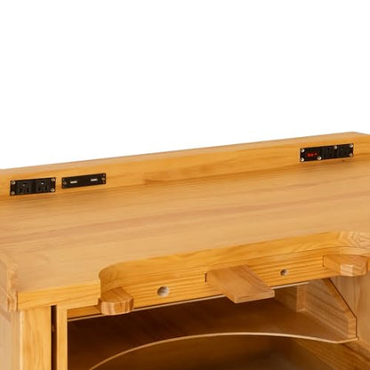 Noble Fine Wood Smart Jewelers Bench - Wooden Workbench with Drawers, Solid Wood Top, Power Outlets and USB Ports for Jewelry Making - size: Workbench with Power Outlets