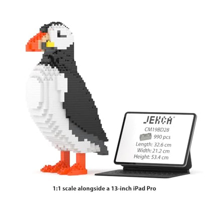 JEKCA Puffin 01S | Bird Plastic Building Blocks | Age 14+