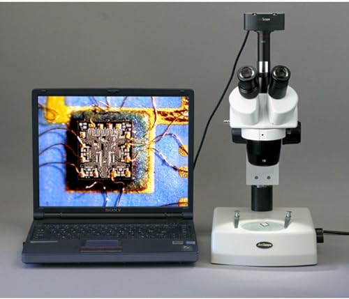AmScope SW-2T24X Trinocular Stereo Microscope, 10X/20X/40X Magnification - style: SW-2T24X