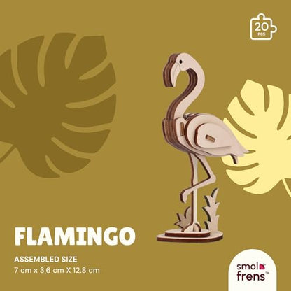 3D Wooden Puzzles for Kids Ages 8+, 6 Pack Animal Puzzles, FSC-Certified Wood, Plastic-Free Toy, STEM Kit for Kids Teens Adults, Wood Craft Model Kit, Individually Wrapped Party Favors - Exotic Frens - color: Exotic Frens