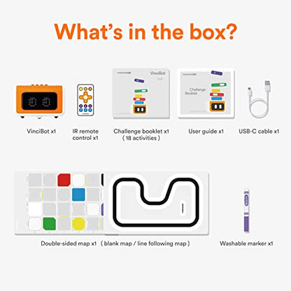 Vincibot Coding Robot with Inventor Kit for Kids 8-12