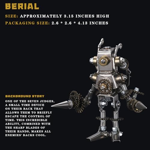 3D Metal Puzzles for Adults，3D Puzzle Metal Model Kit，3D Mechanical Model，Brain Teaser Puzzles DIY Assembling for Stress Relief for Teenagers and Adults - color: Be-il-er