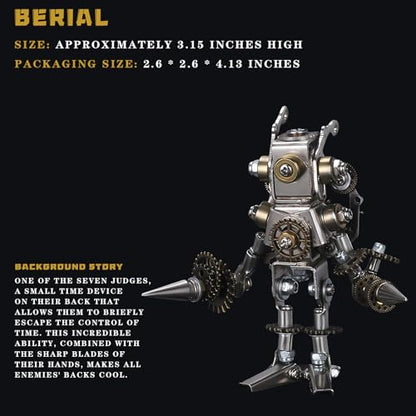 3D Metal Puzzles for Adults，3D Puzzle Metal Model Kit，3D Mechanical Model，Brain Teaser Puzzles DIY Assembling for Stress Relief for Teenagers and Adults - color: Be-il-er