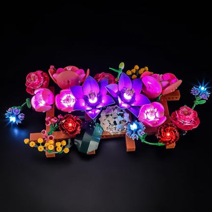 LED Light Kit Compatible with Lego 11503 The Botanical Collection Flower Wall Set, Light Kit for Lego 11503 Building Blocks Model, Not Included The Model Set - color: 11503 Flower Wall Set