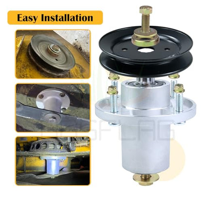 3PK 601804 Spindle Assembly with 604665 Spindle Pulley 602078 Belt - size: 3x601804E