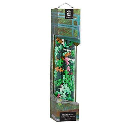PLUS PLUS Inspired, Monet The Japanese Footbridge- Art Building Set 350 pc - color: Monet, the Japanese Footbridge
