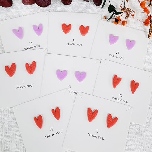 Xaekicr Heart Shape Polymer Clay Cutters Set – 10PCS Clay Earring Cutters for Polymer Clay Jewelry Making, Valentines Day Clay Tools and Molds for DIY Crafts - color: C color