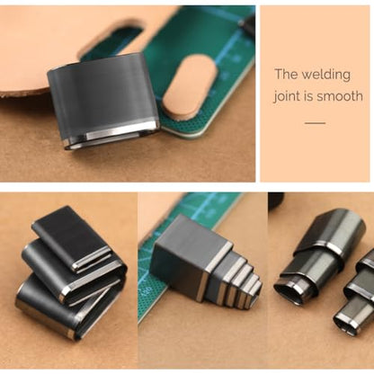 Yizzvb 52 Shape Style Leather Hole Punch, Leather Cutting Dies Tool - size: 52 Shapes