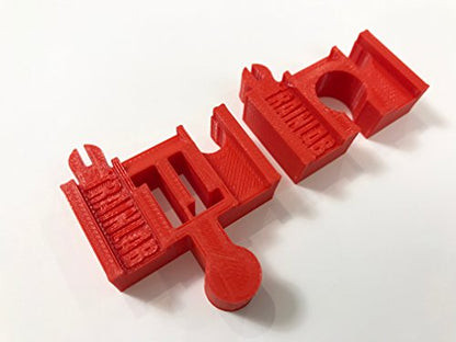 TrainLab.com Adapters, Compatible with Thomas & Friends Old Brown TrackMaster and Wooden Railway Tracks, Essential TrackMaster and Wooden Track Accessories (2pc) (Red) Red - color: Red