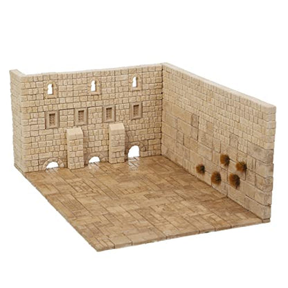 Wise Elk Western Wall Mini-Bricks Constructor Set, Beige - style: Western Wall