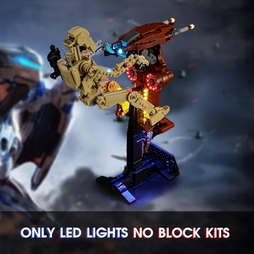 Vaodest Light for Lego 75428 Battle Droid with STAP Set,Design and Configuration Compatible with Model 75428(Light Only, Not Building Block Kit) - style: 75428 Battle Droid with STAP Set