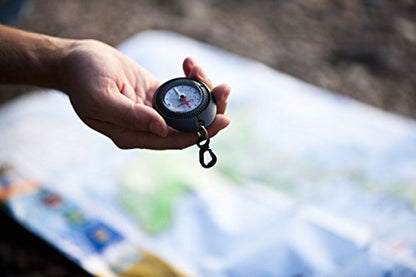 Coghlan's Compass – for Hiking, Camping, Survival & Orienteering – Map, Deluxe Map, Lensatic, Liquid-Filled, Pocket, Wrist, Trail, Carabiner, Pin-On & LED Navigation Tools - size: Trail Compass – 7.87"