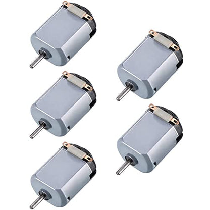 5Pcs Micro 130 Motor Small DC Motor Mini Micro DC 1.5-3V 15000RPM Motor for DIY Projects Hobbies Science Experiments