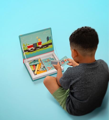 Stephen Joseph Magnetic Activity Set for Kids, Transportation 50-Piece Set - color: Transportation