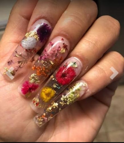 301Pcs Multi-Style Dried Pressed Flowers & Leaves (10 Packs) - Pressed Flower for Crafts, Resin, Nail Art, Candle, Soap, Scrapbooking & Frame Decor
