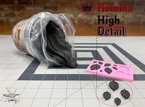 The Foamory Black Cosplay Foam Clay (300g) High Density Air Dry Craft Clay - color: Black, size: 300g